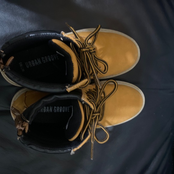 Urban Groove short hip hop dance boots lace up 7 Mens 5 ankle 5.5” tan brown - Picture 7 of 9